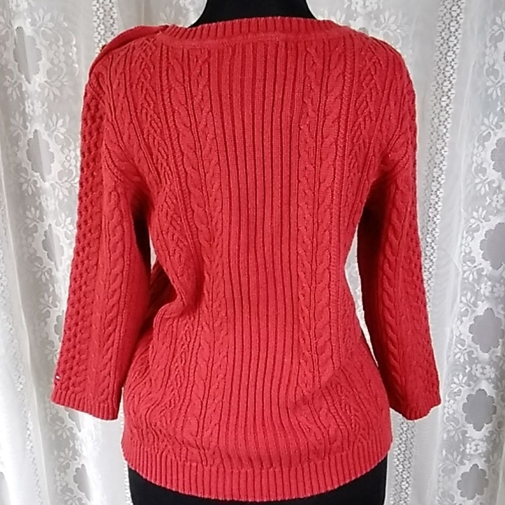 TOMMY HILFIGER WOMEN'S SWEATER BLOUSE SIZE L - Picture 6 of 15
